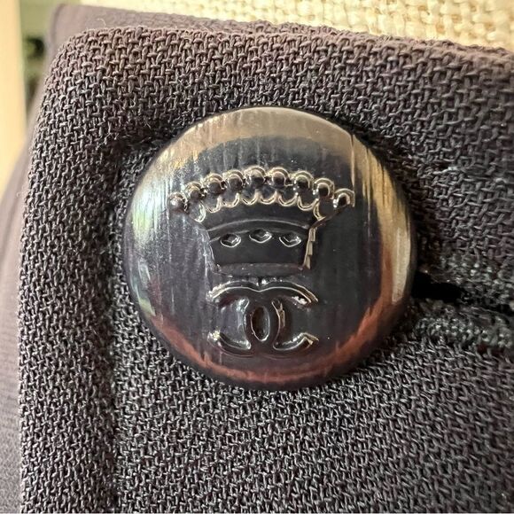 CHANEL Black Pencil Skirt Knee-Length Work - Picture 5 of 8